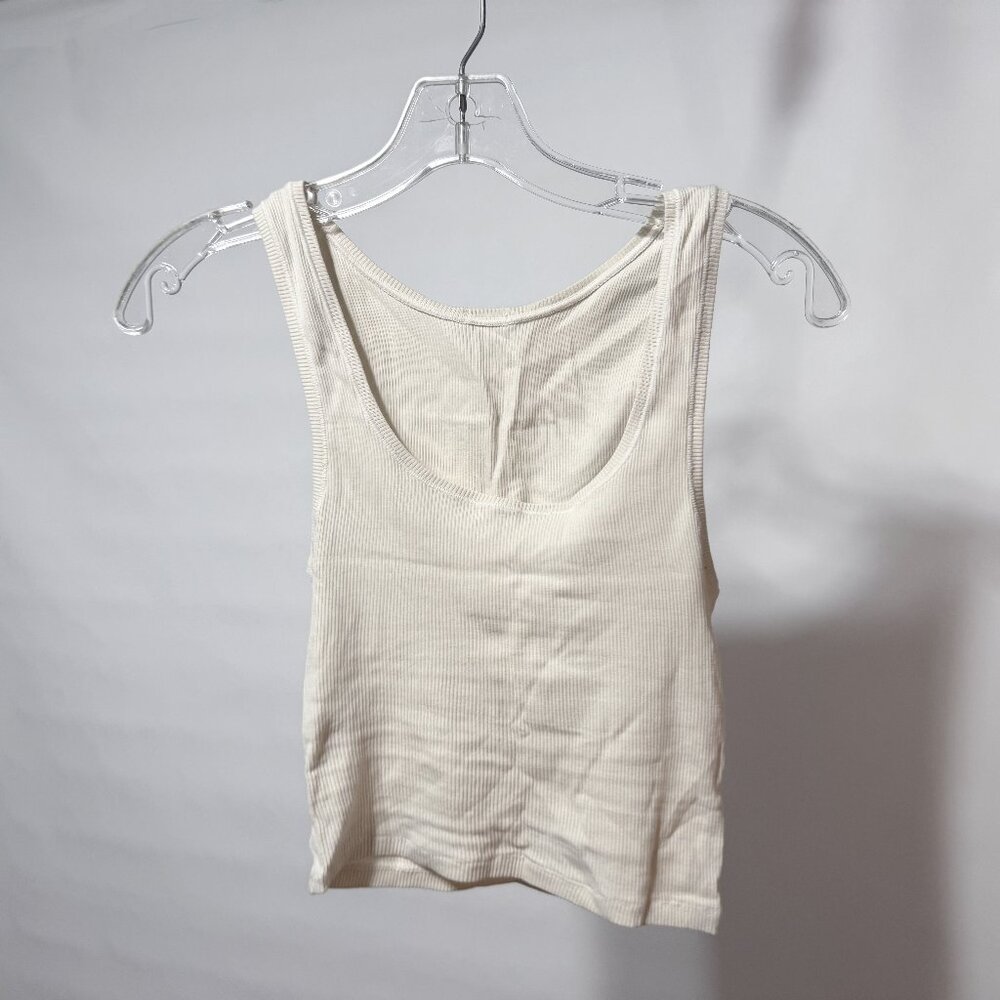 SKIMS Cotton Rib Tank Bone Small